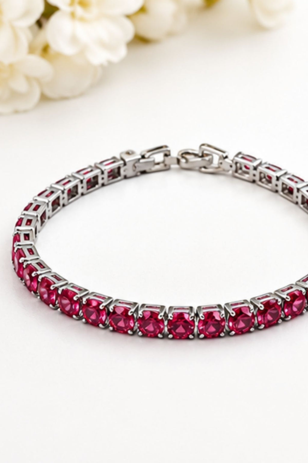 Oval-Cut Stones Tennis Bracelet