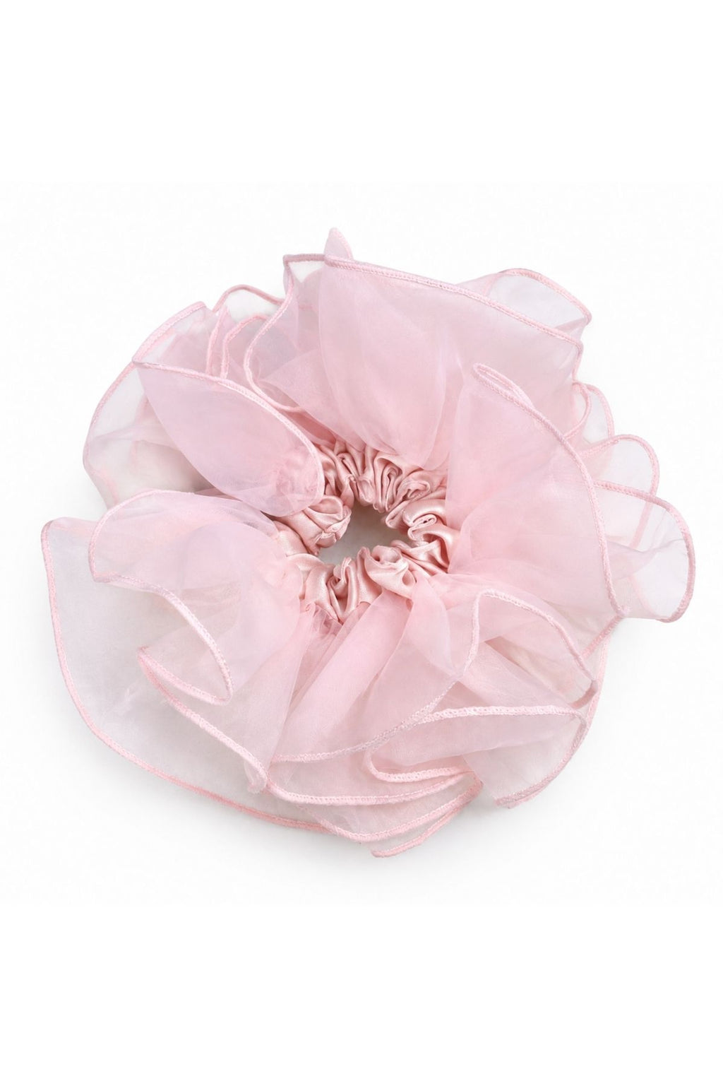Light Pink Organza Scrunchie