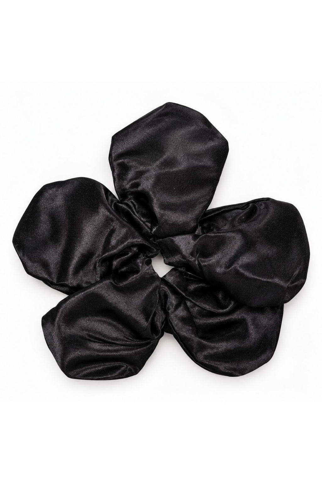 Ivory Satin Scrunchie