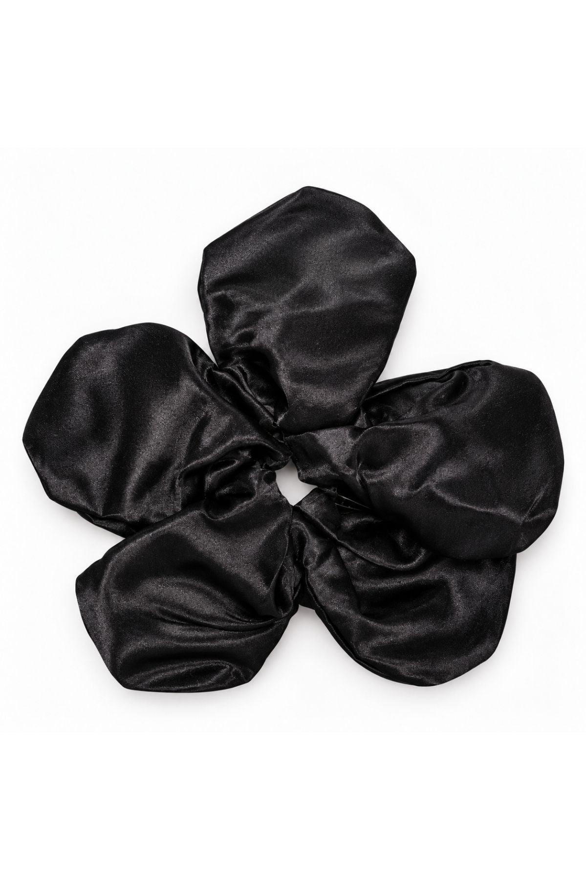 Ivory Satin Scrunchie