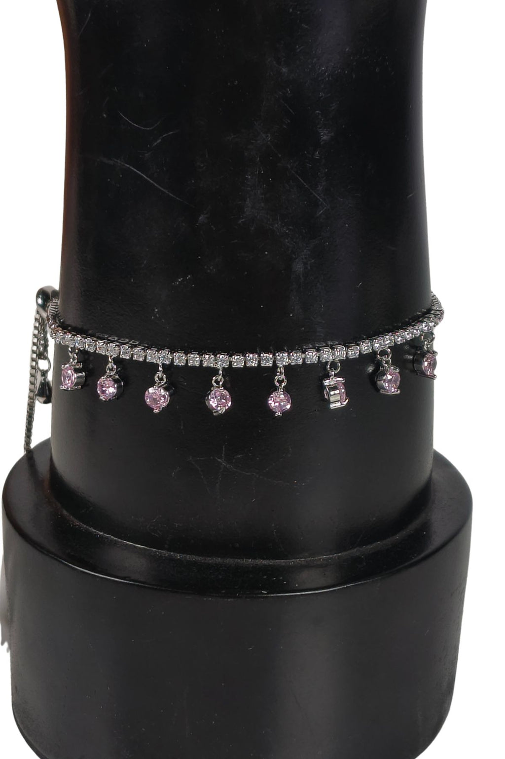 Crystal Drop Charm Bracelet