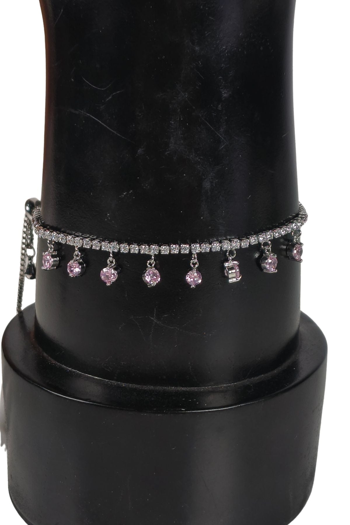 Crystal Drop Charm Bracelet