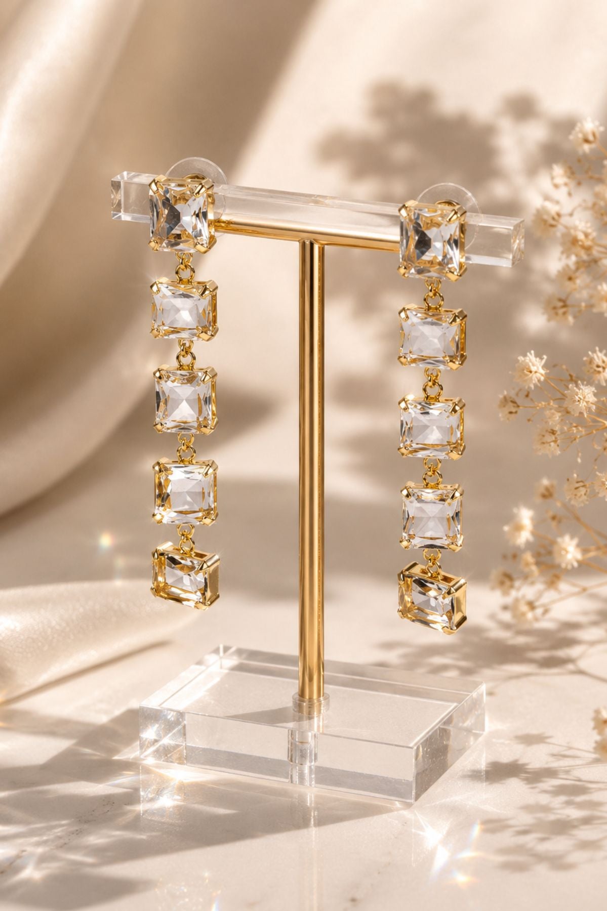 Gem Stone Earrings