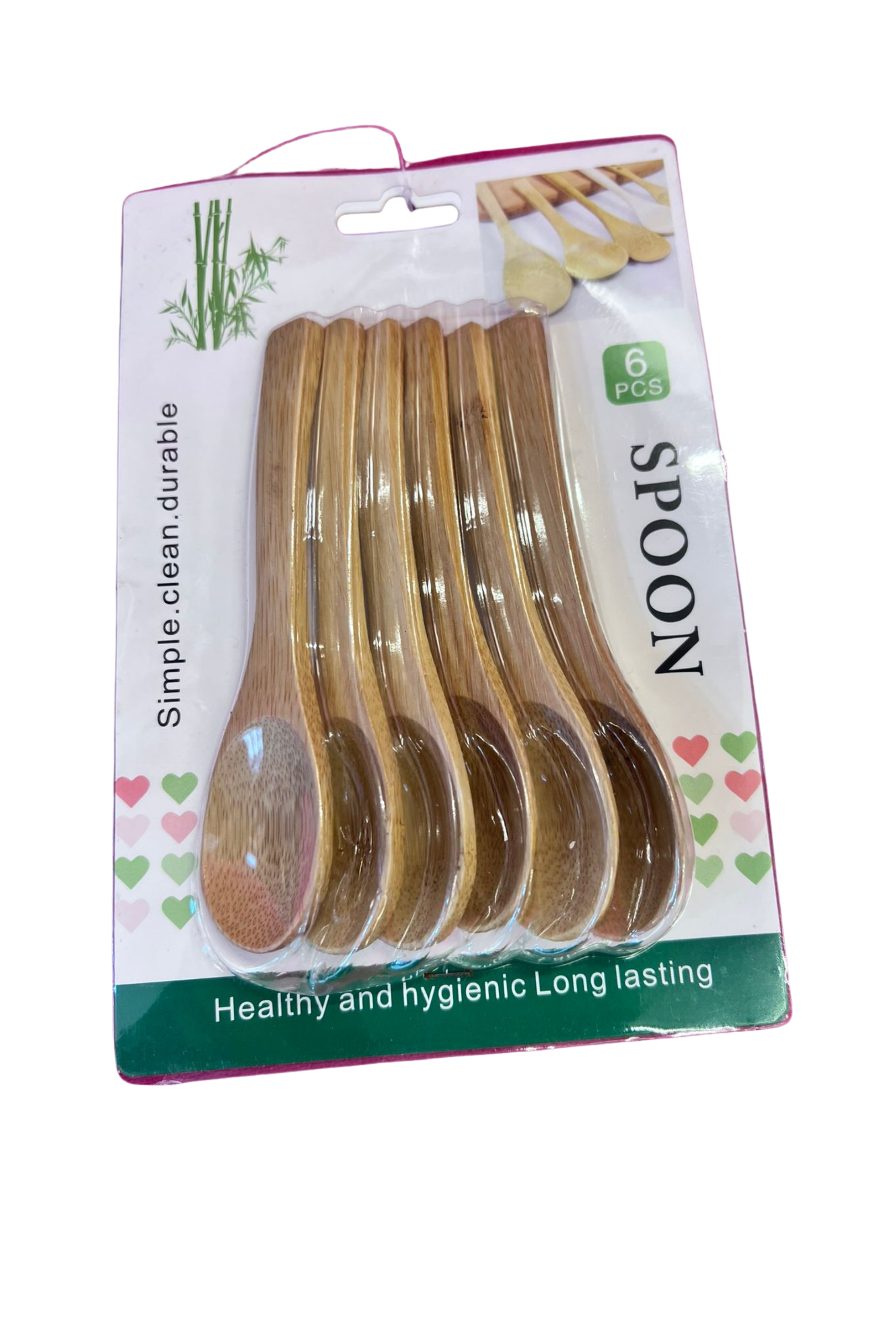 Wooden Spoon Set of 6 – Natural Kitchen Cooking & Serving Spoons