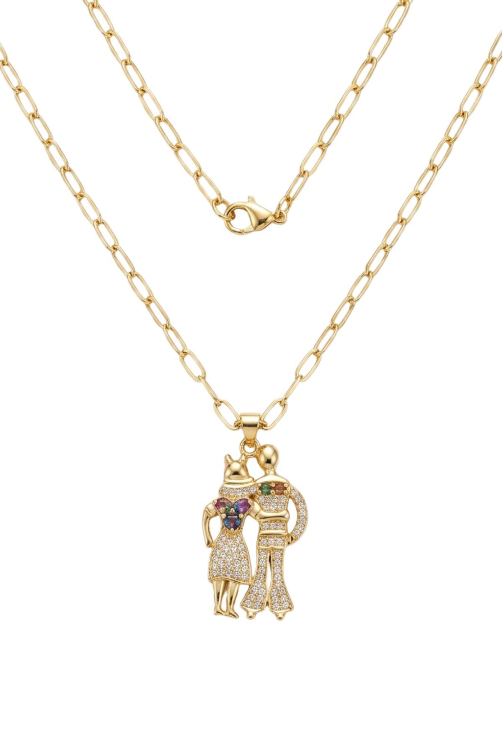 Love Couple Pendant Chain
