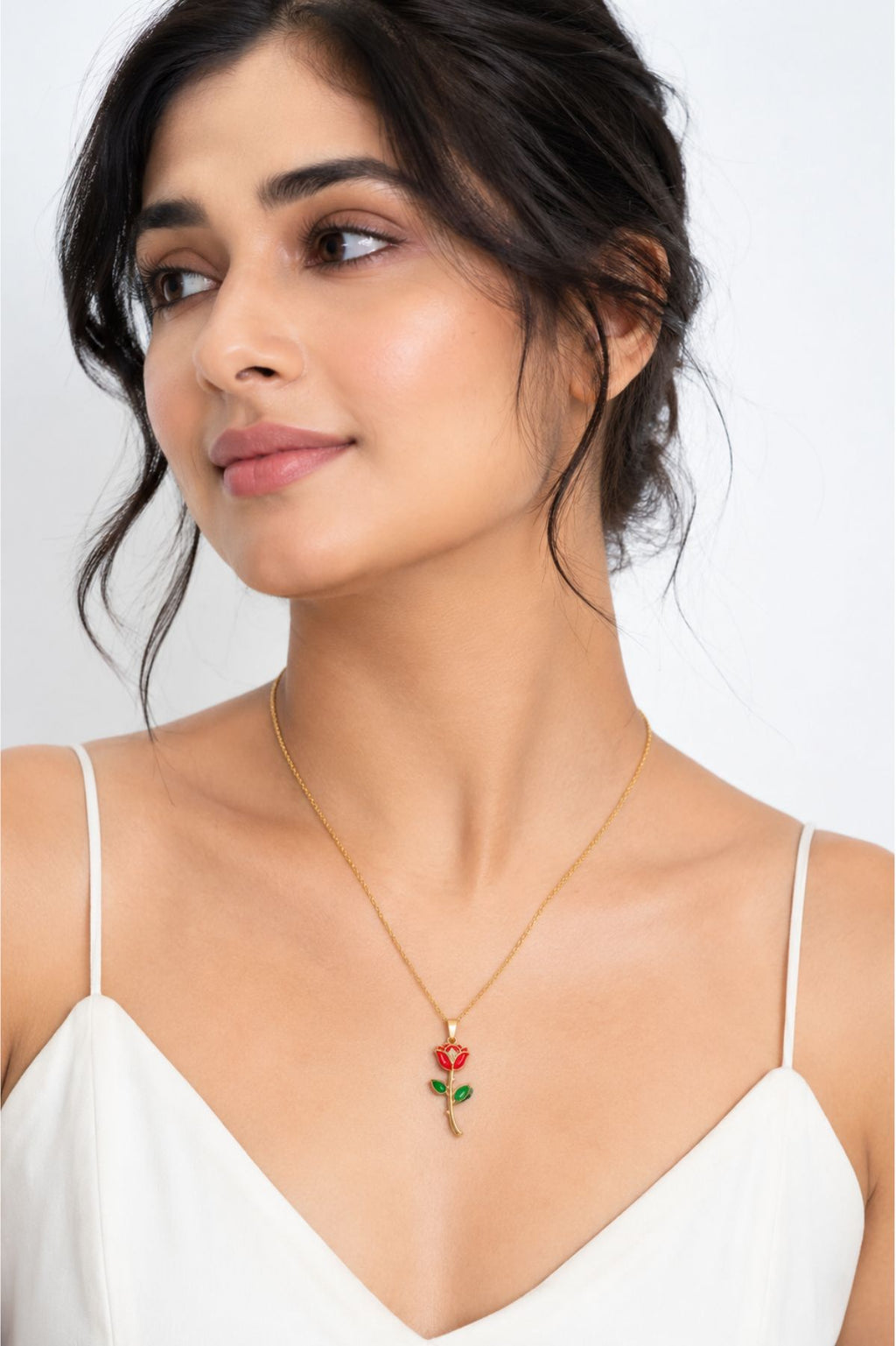 Rose Charm Necklace