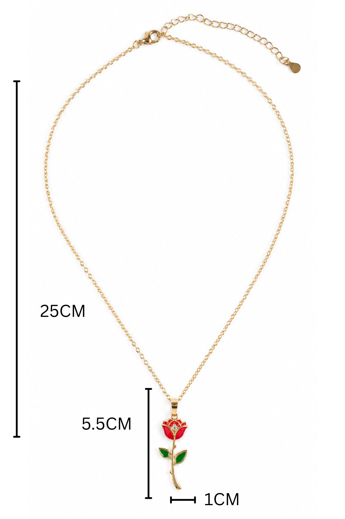 Rose Charm Necklace
