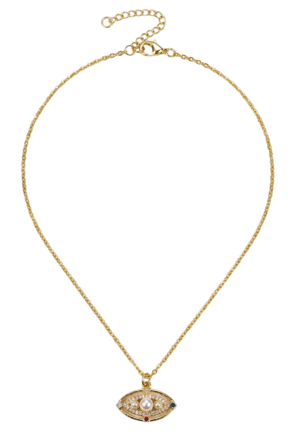Necklace With A Decorative Eye Pendant
