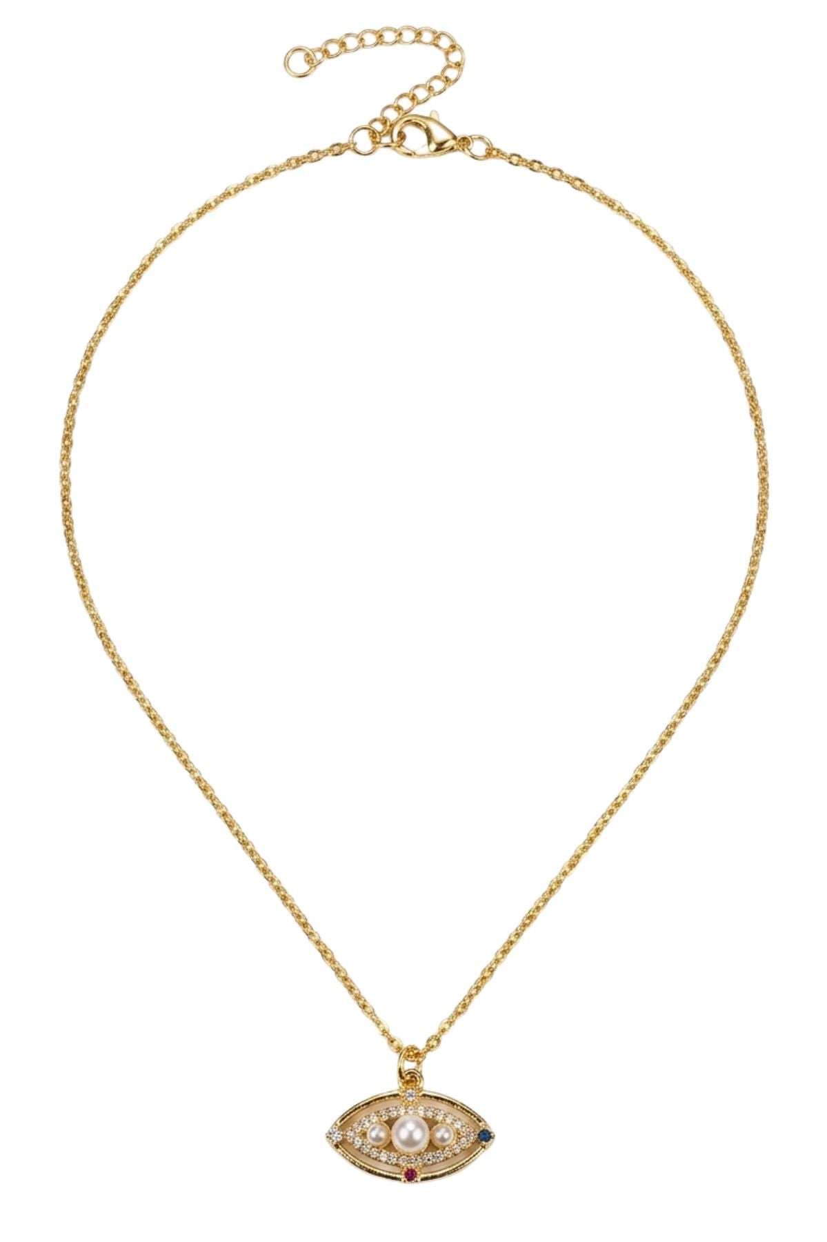 Necklace With A Decorative Eye Pendant