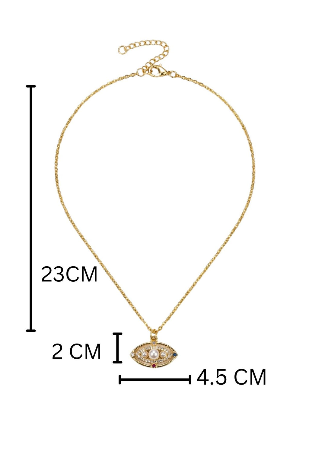 Necklace With A Decorative Eye Pendant