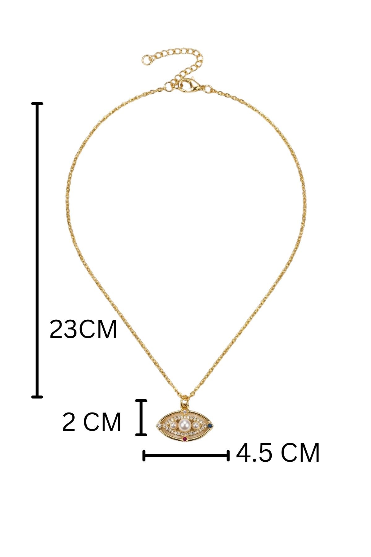 Necklace With A Decorative Eye Pendant