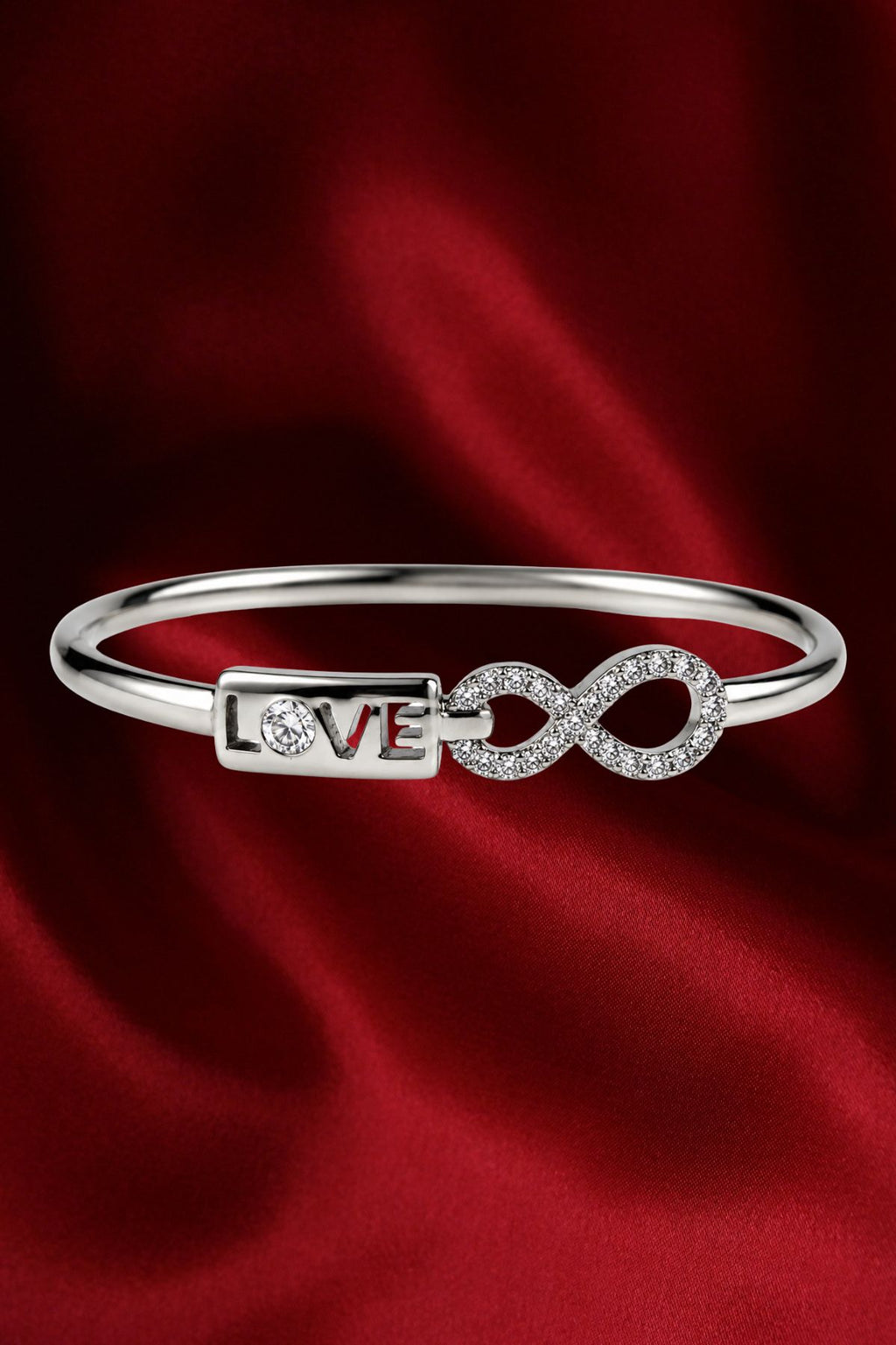Silver Love Diamond Bracelet