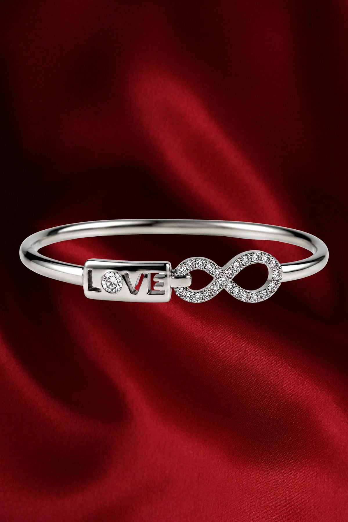 Silver Love Diamond Bracelet
