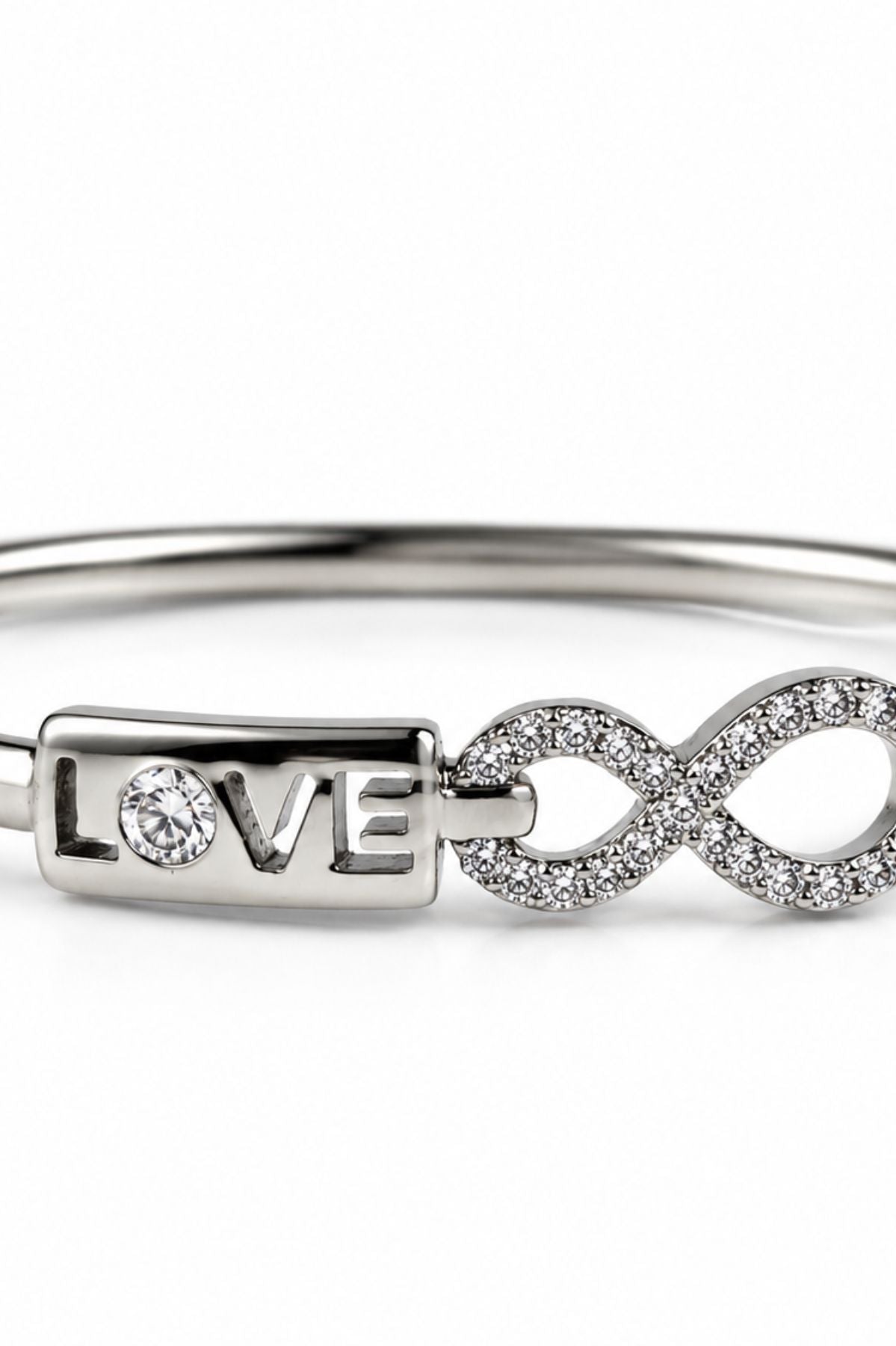 Silver Love Diamond Bracelet