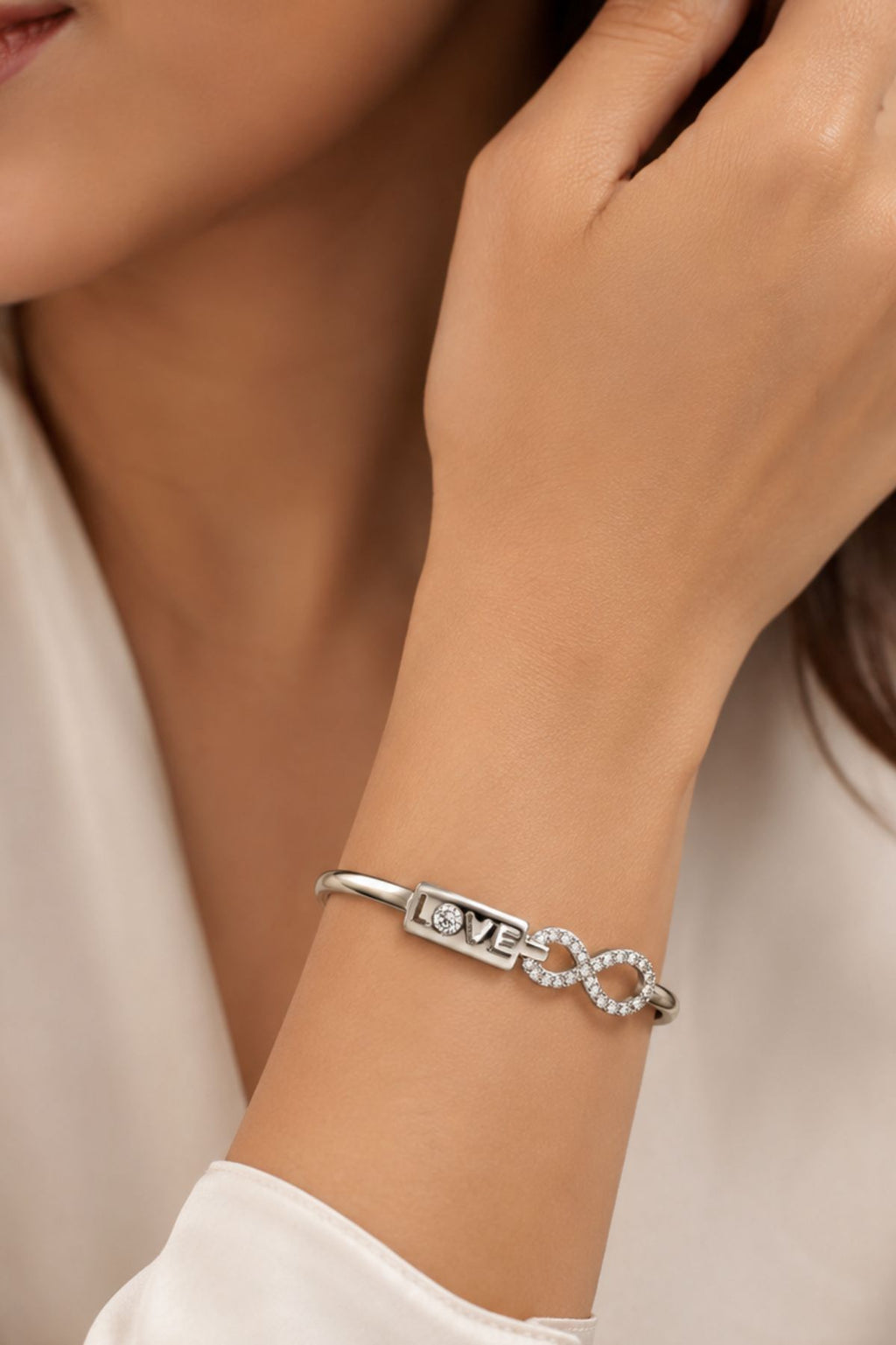 Silver Love Diamond Bracelet