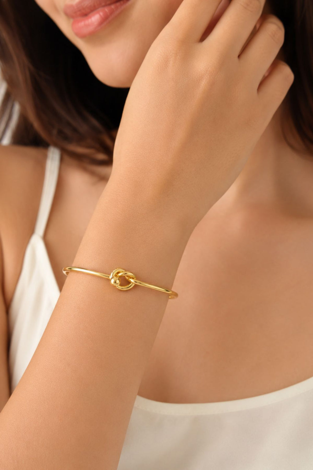 Golden Knot Cuff Bracelet