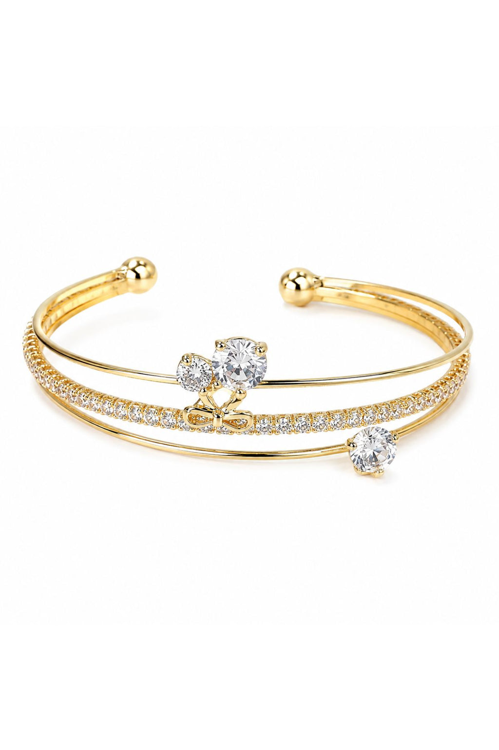 Gold Plated Cuff Bracelet Bangle