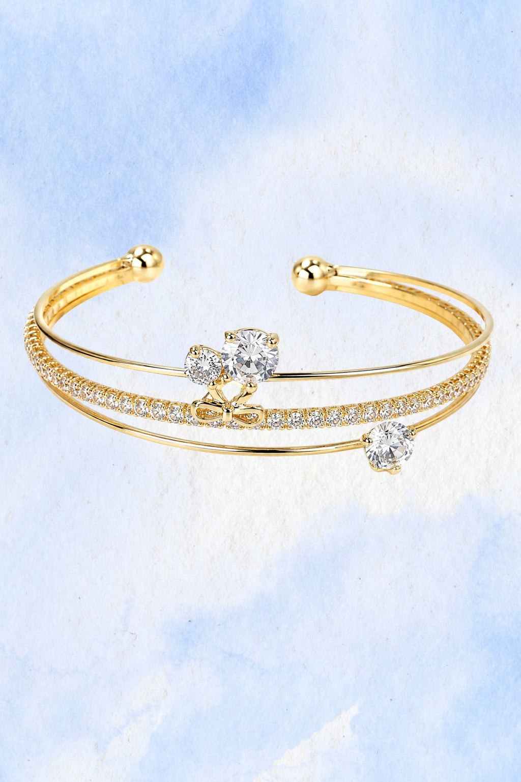 Gold Plated Cuff Bracelet Bangle