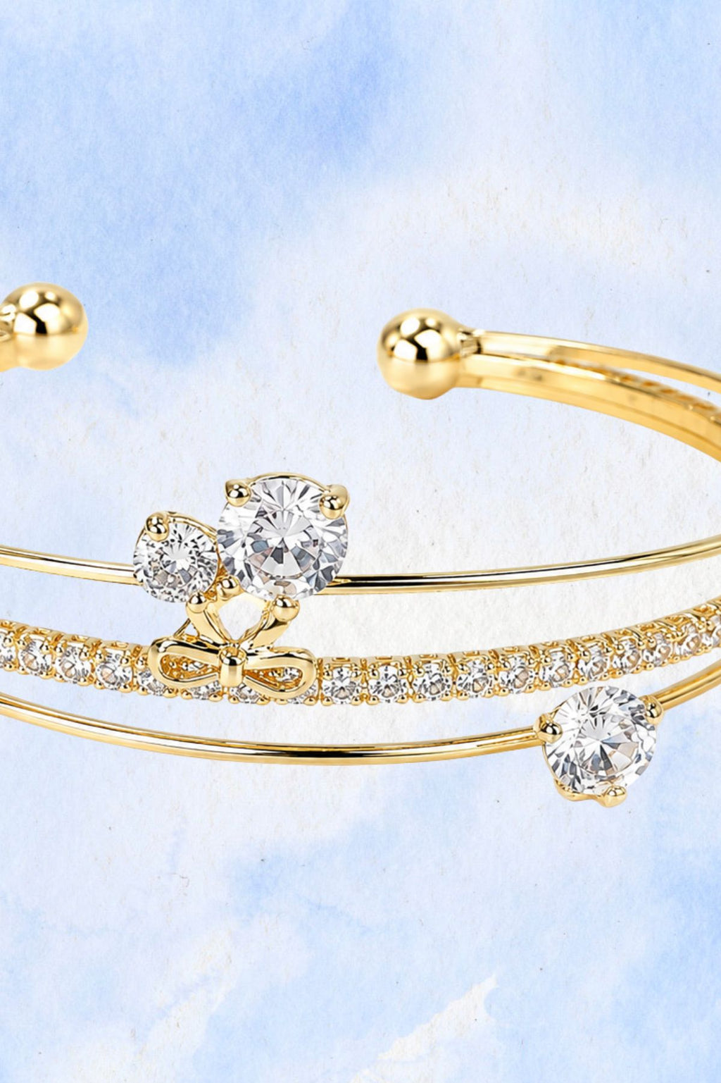 Gold Plated Cuff Bracelet Bangle