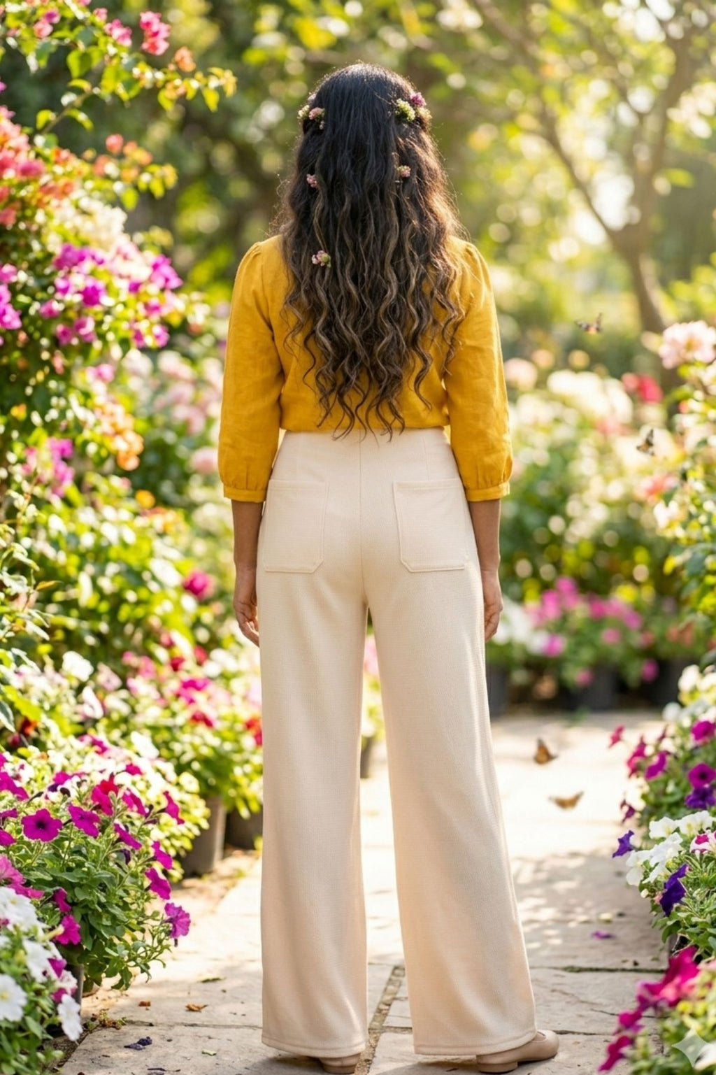 Korean Casual Beige Pants