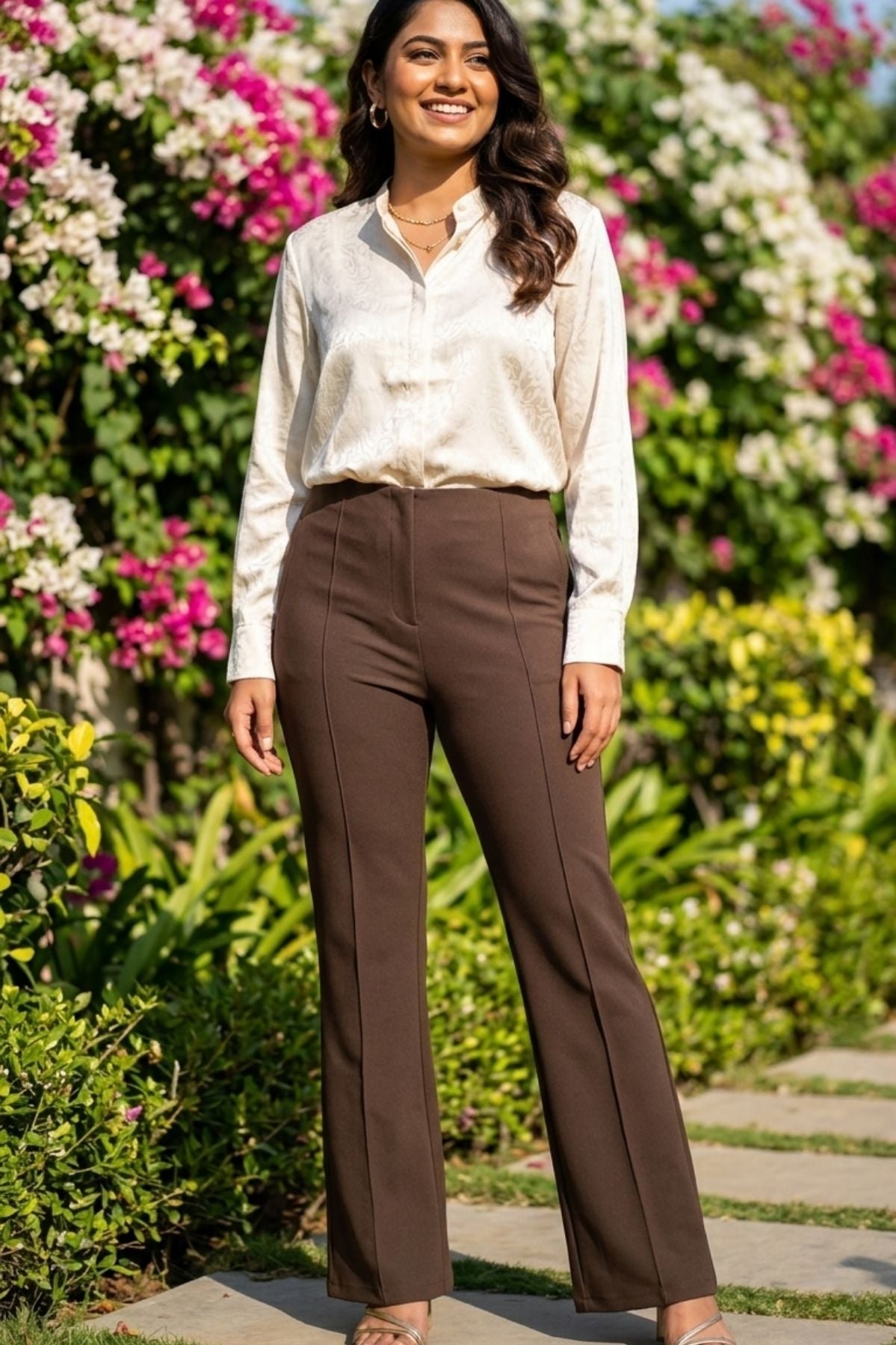 Korean Dark Brown Pants