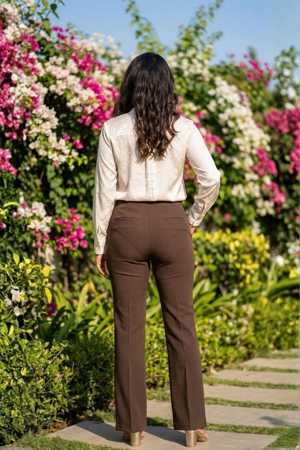 Korean Dark Brown Pants