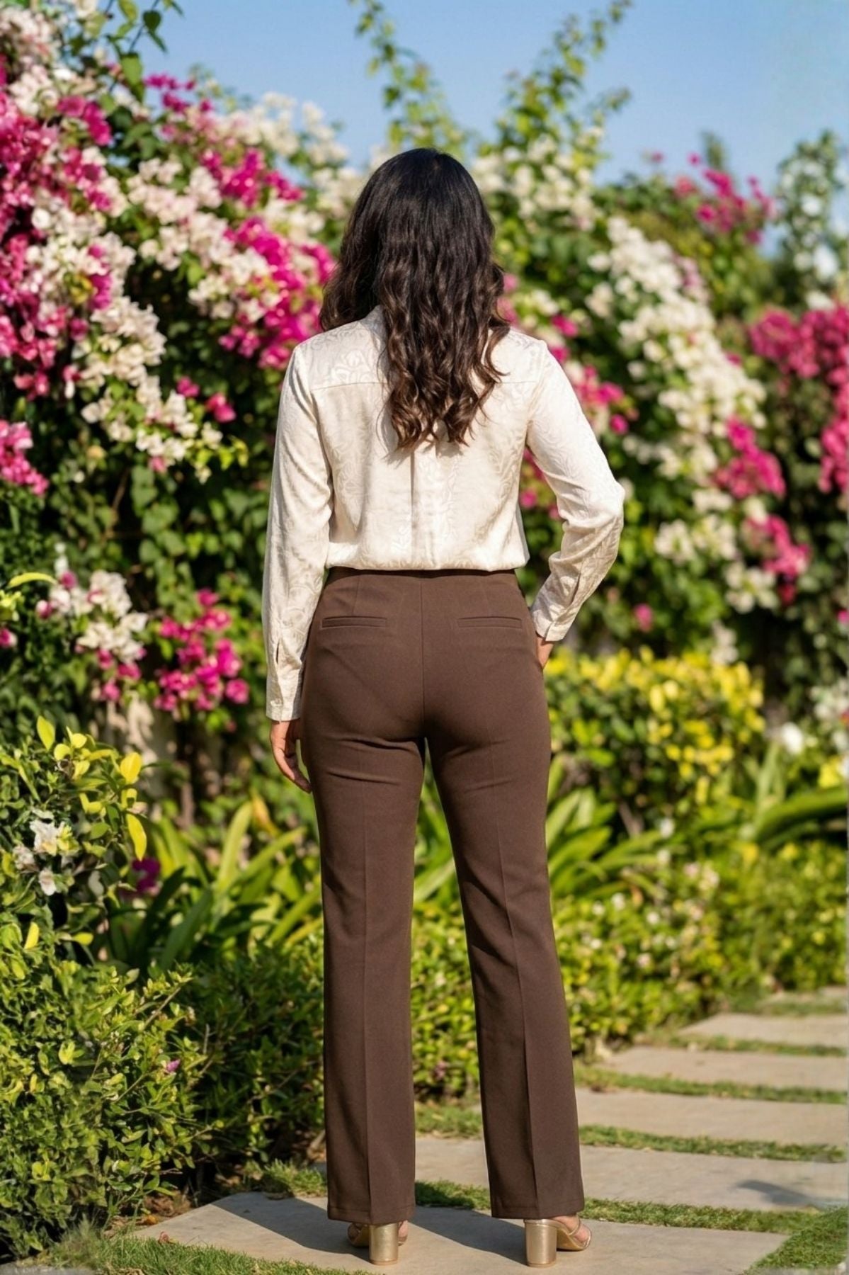 Korean Dark Brown Pants