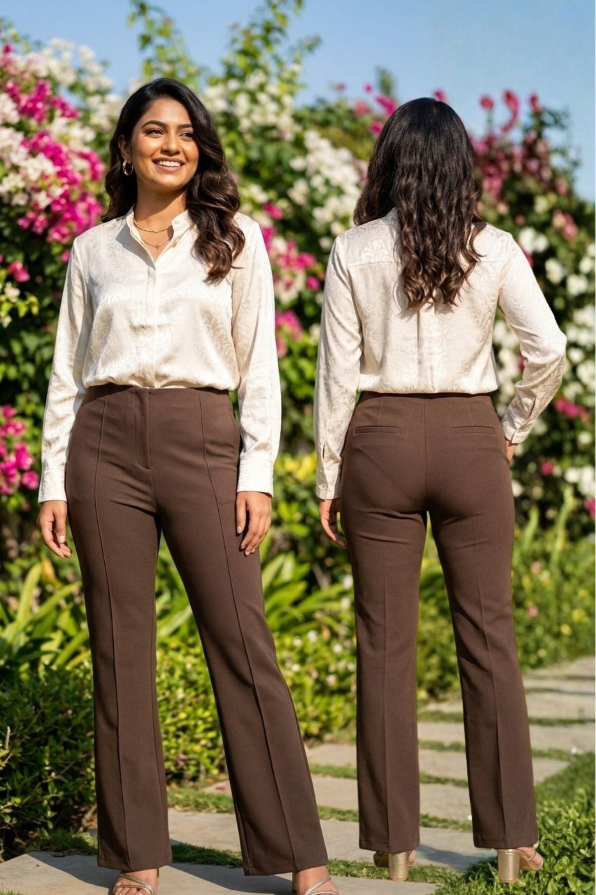 Korean Dark Brown Pants