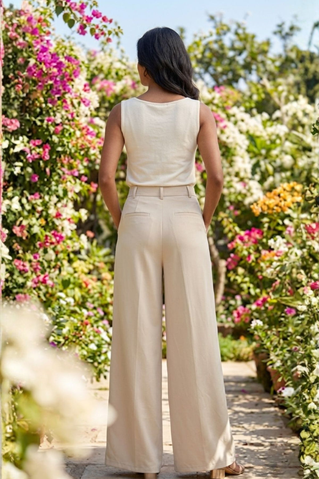 Korean Beige Pants