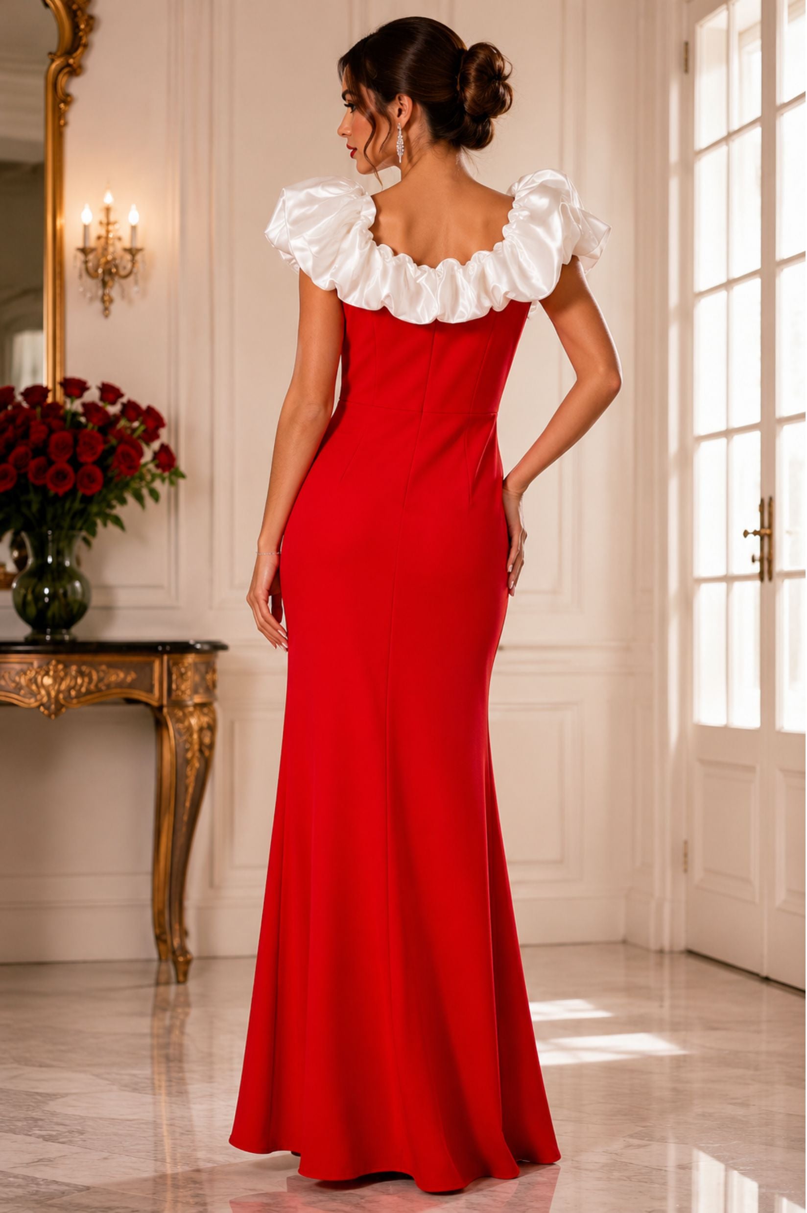 3D Floral Applique Party Dress