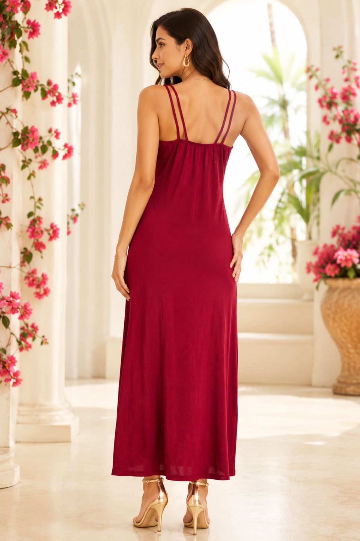 Women's Sleeveless Maxi Dress