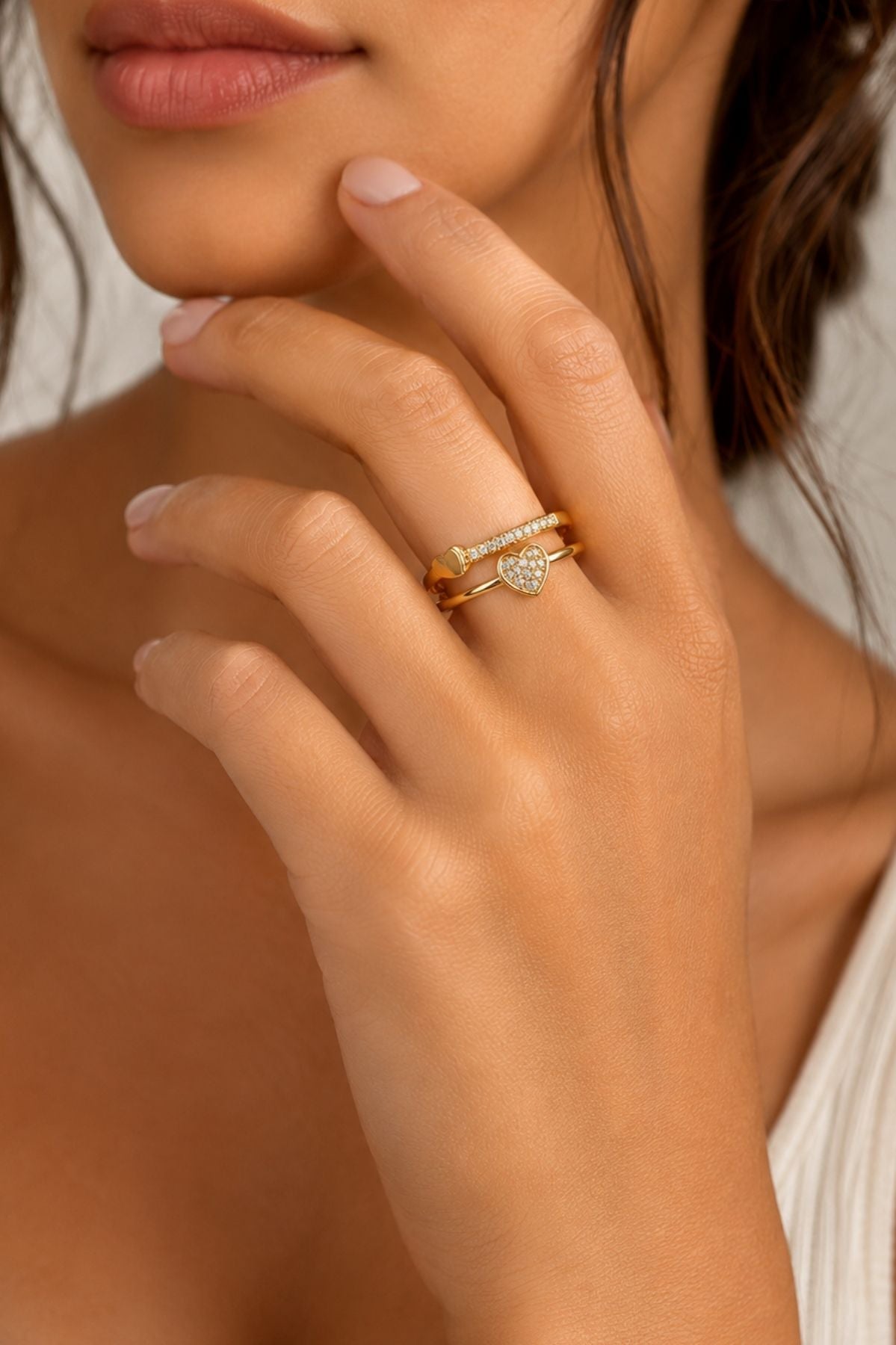 Adjustable Double-Band Ring