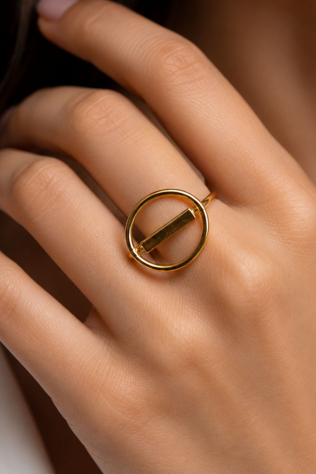 Modern Golden Wrap Ring