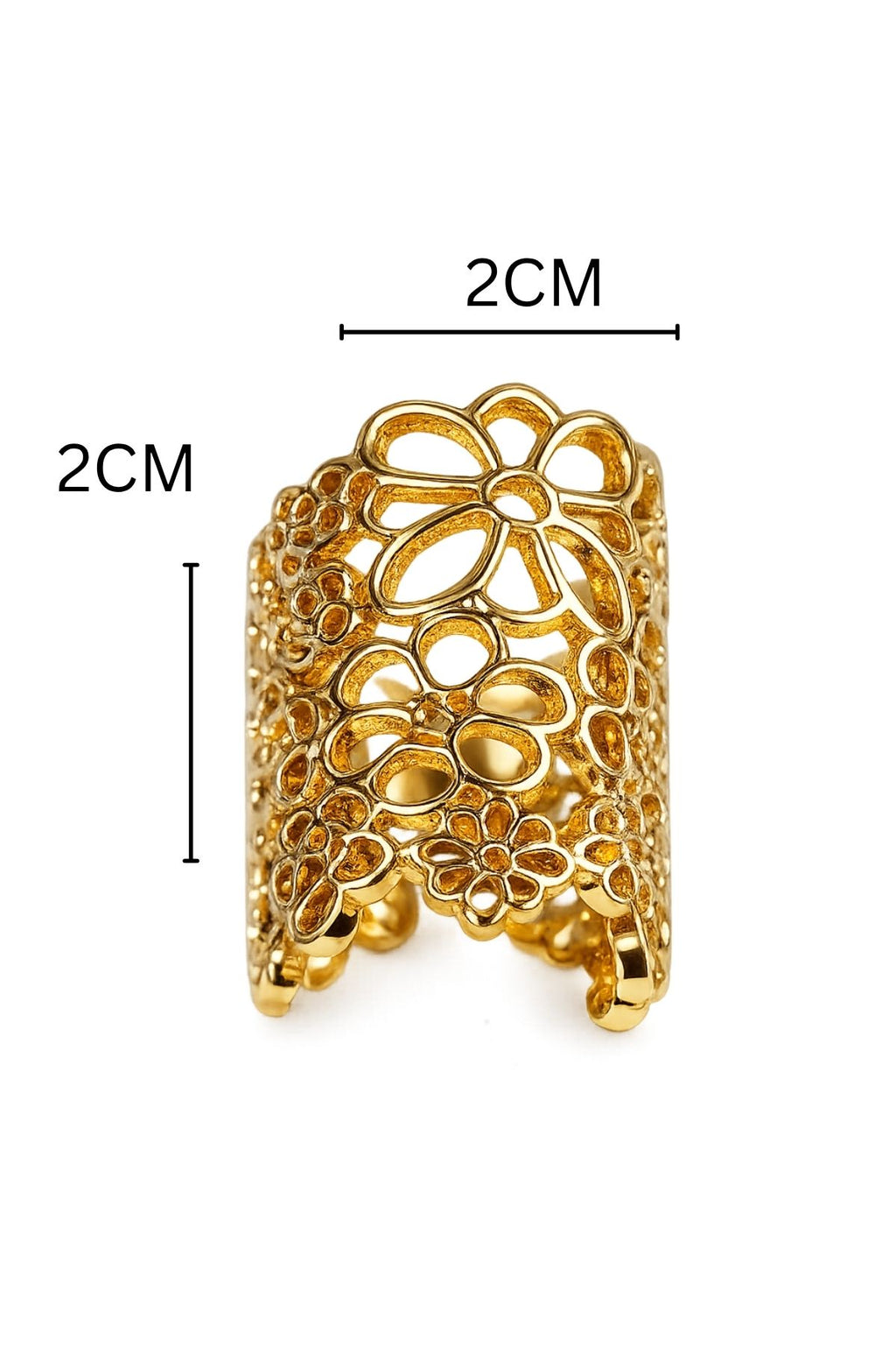 Intricate Filigree Style Golden Ring