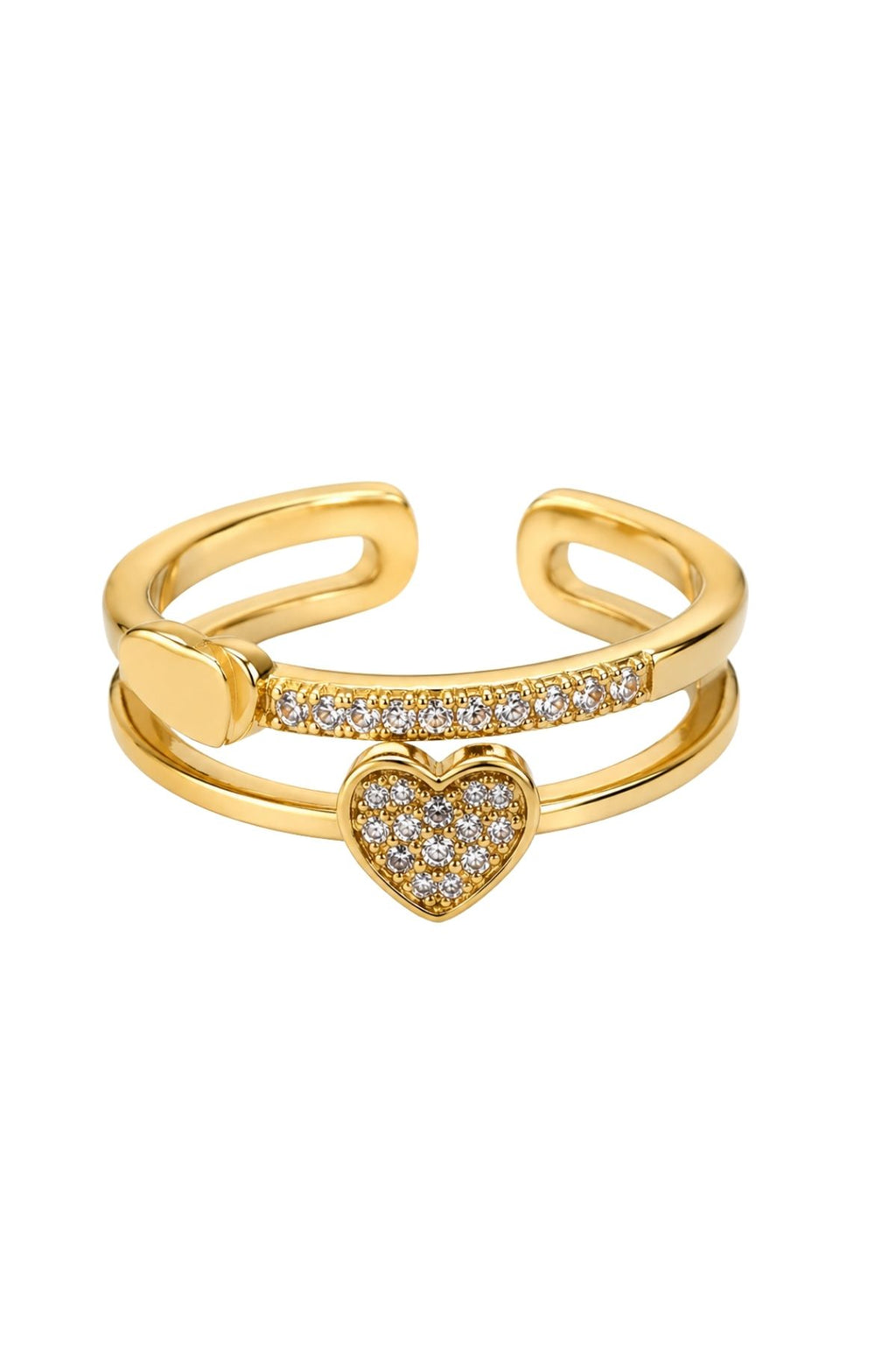 Adjustable Double-Band Ring