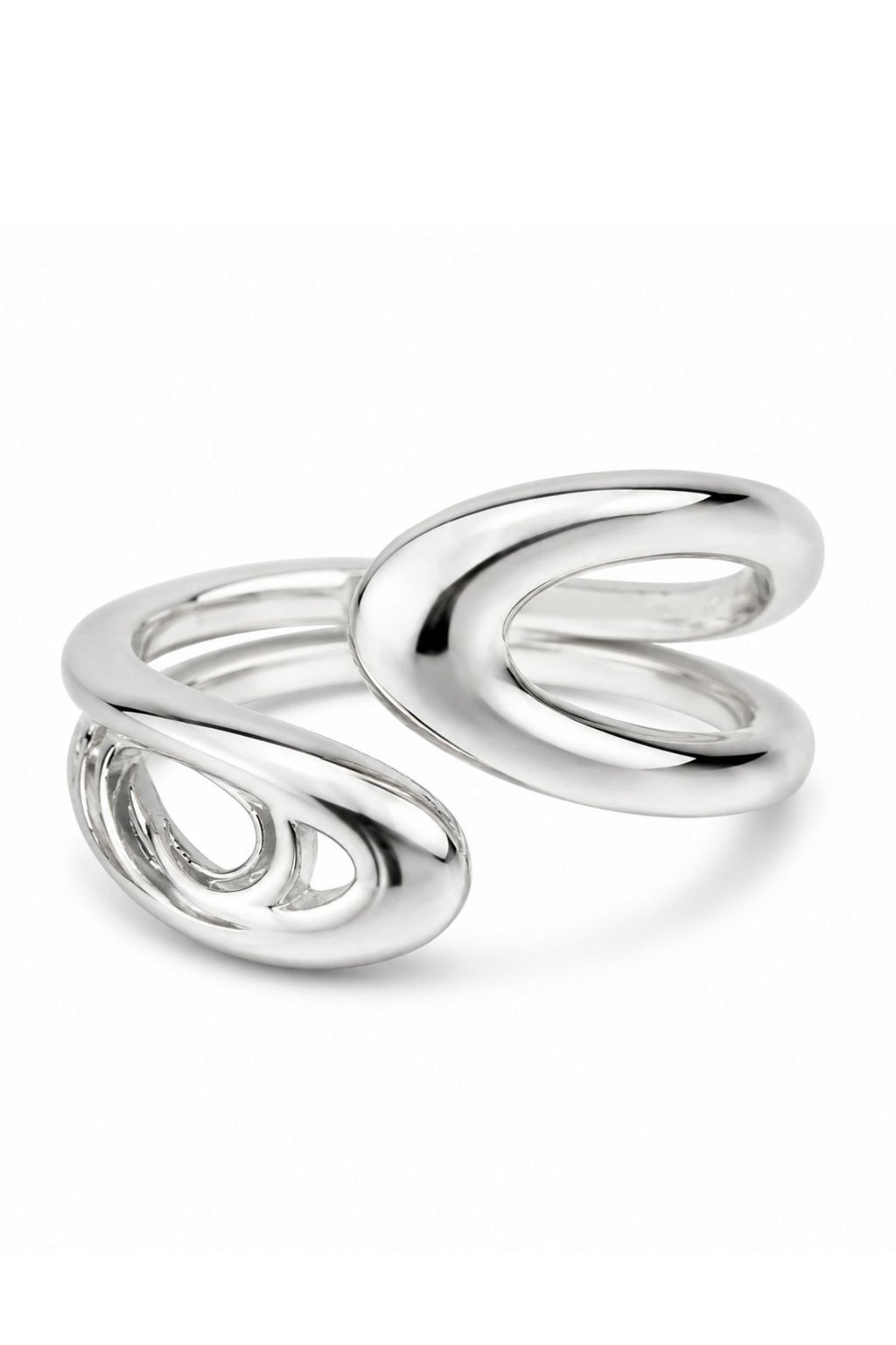 Open Spiral Silver Ring