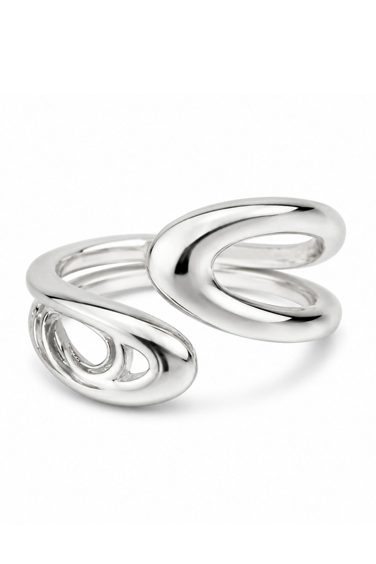 Open Spiral Silver Ring