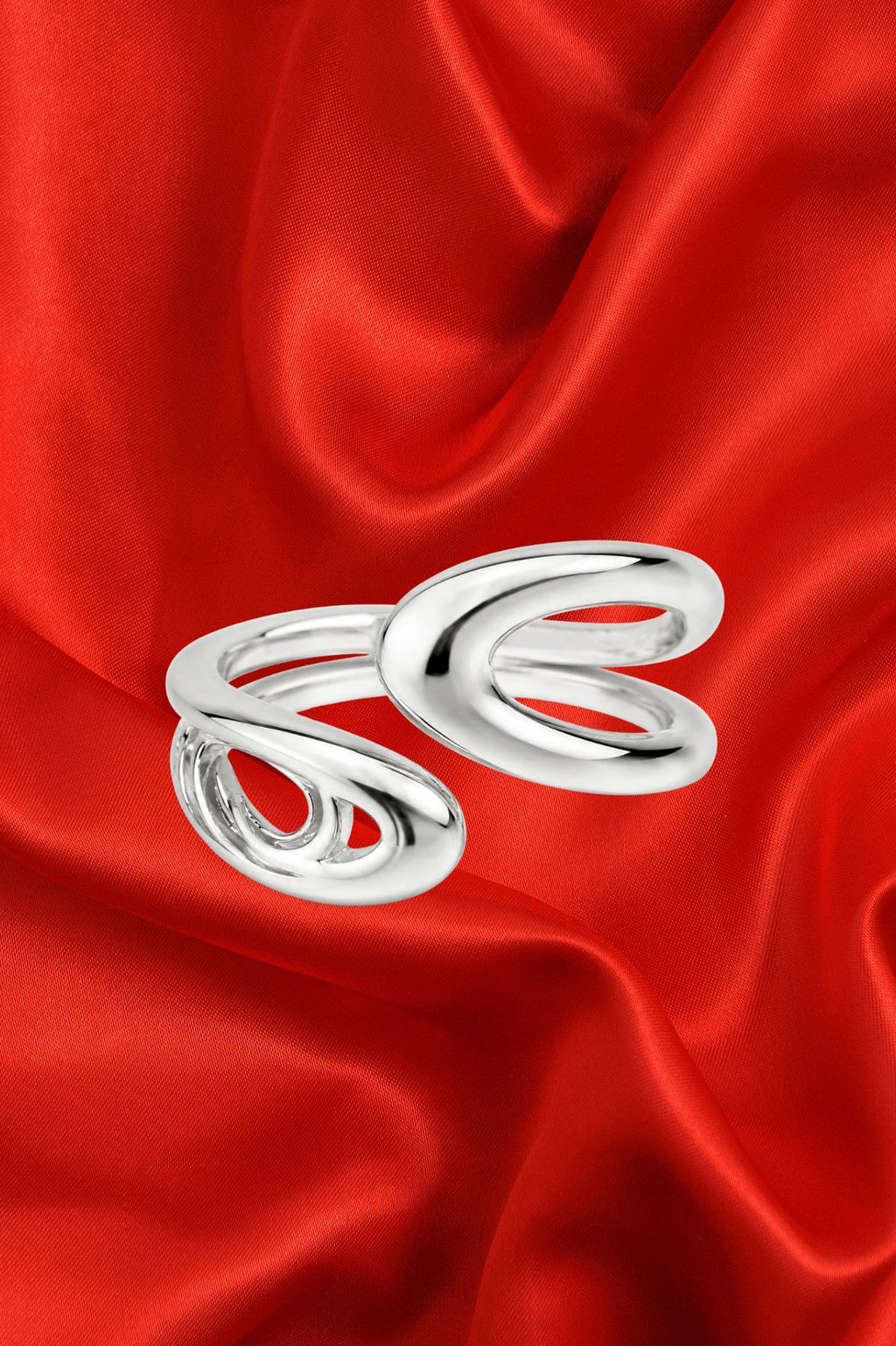 Open Spiral Silver Ring