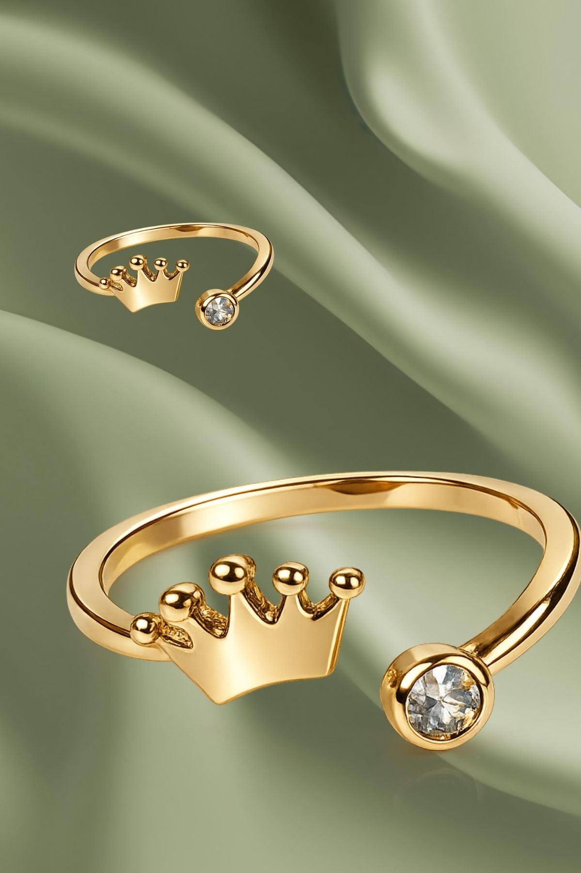 Adjustable Gold Finger Ring