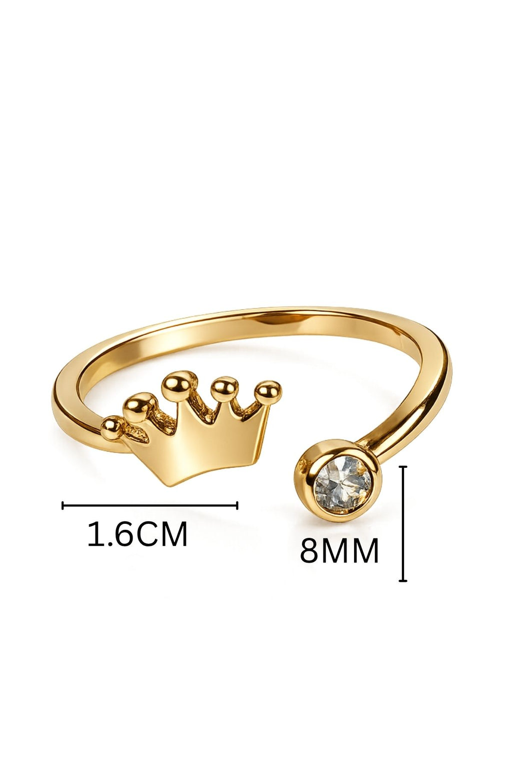 Adjustable Gold Finger Ring