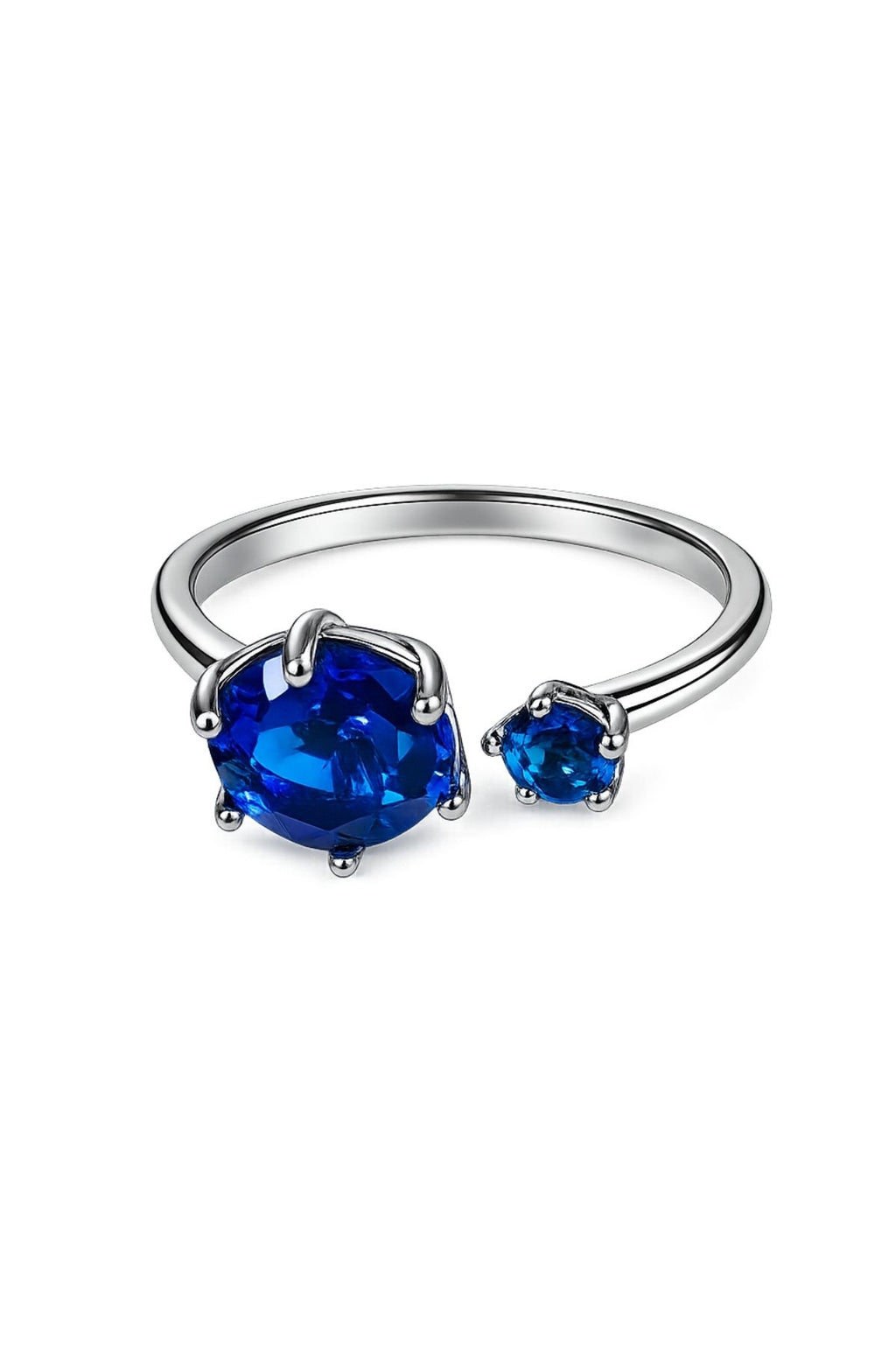 Open Cuff Ring with Cubic Stone