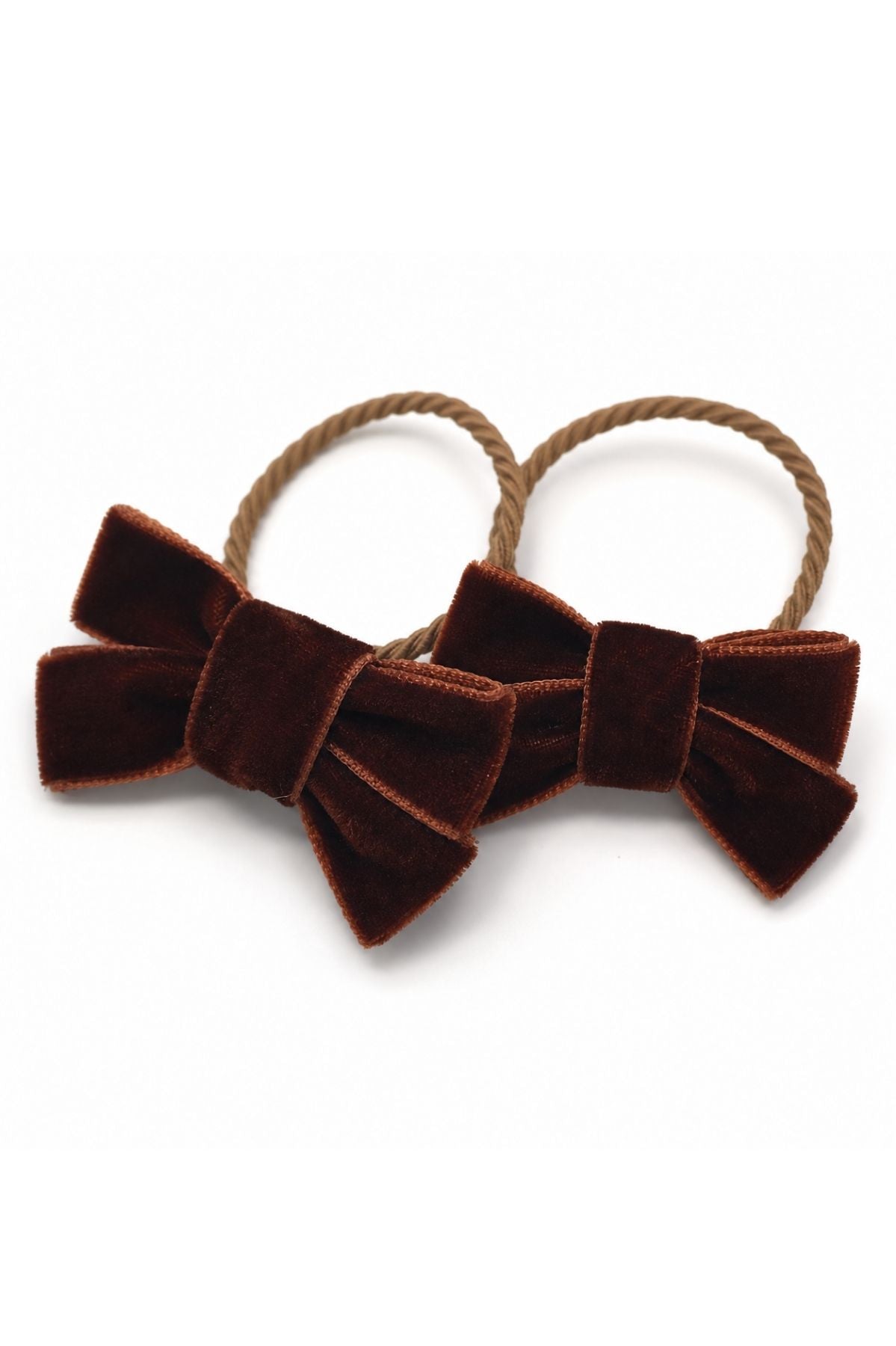 Brown Velvet Ribbon Hair Tie