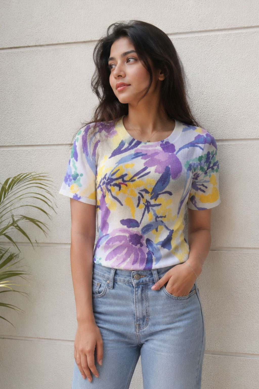 Blooming Vibes Floral Knit Top