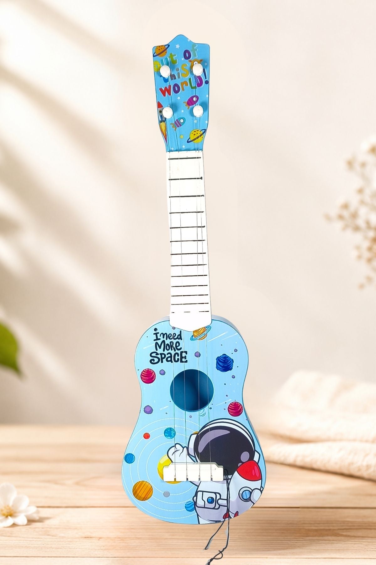 Space Theme 4-String Toy Guitar