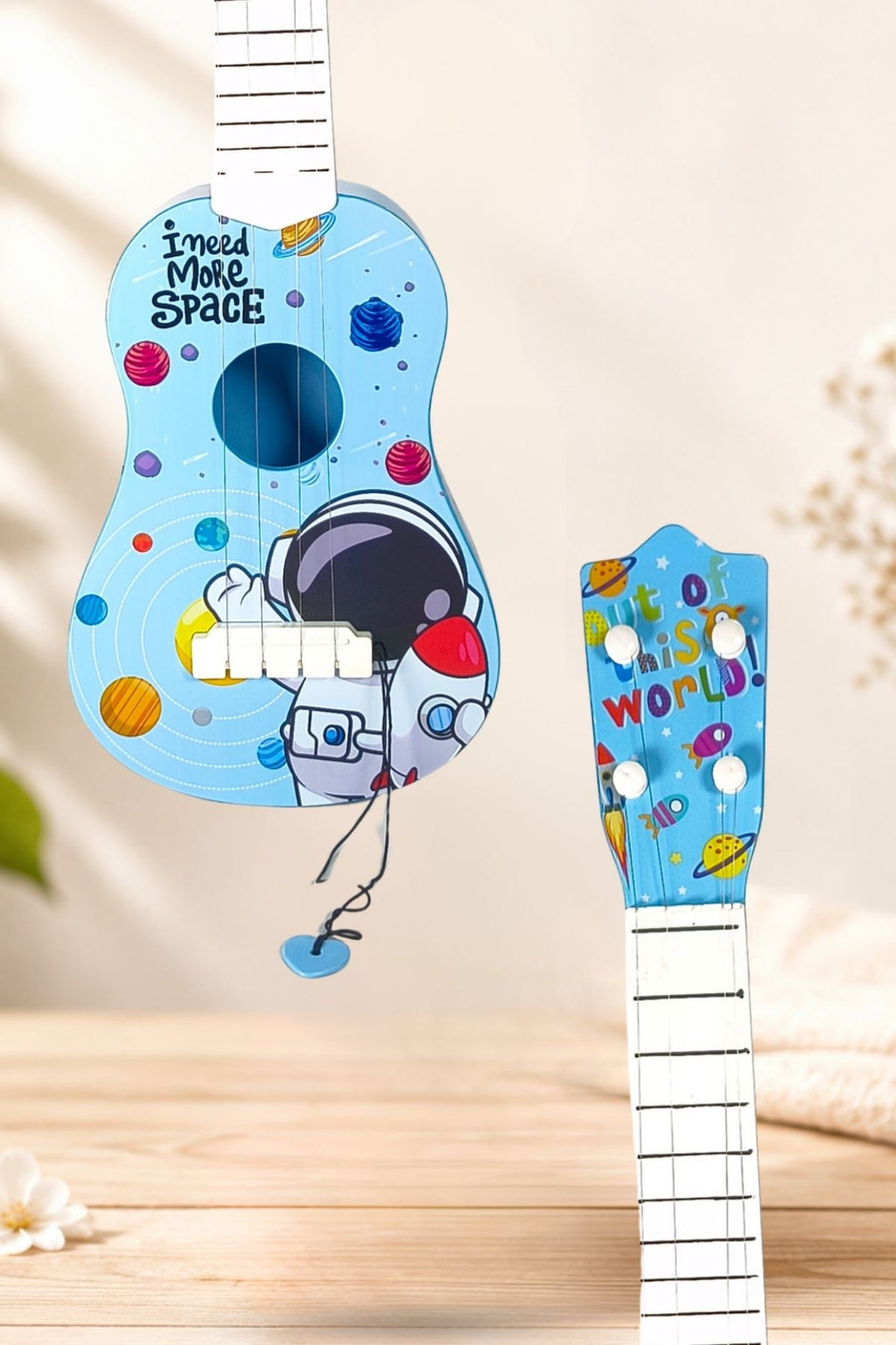 Space Theme 4-String Toy Guitar
