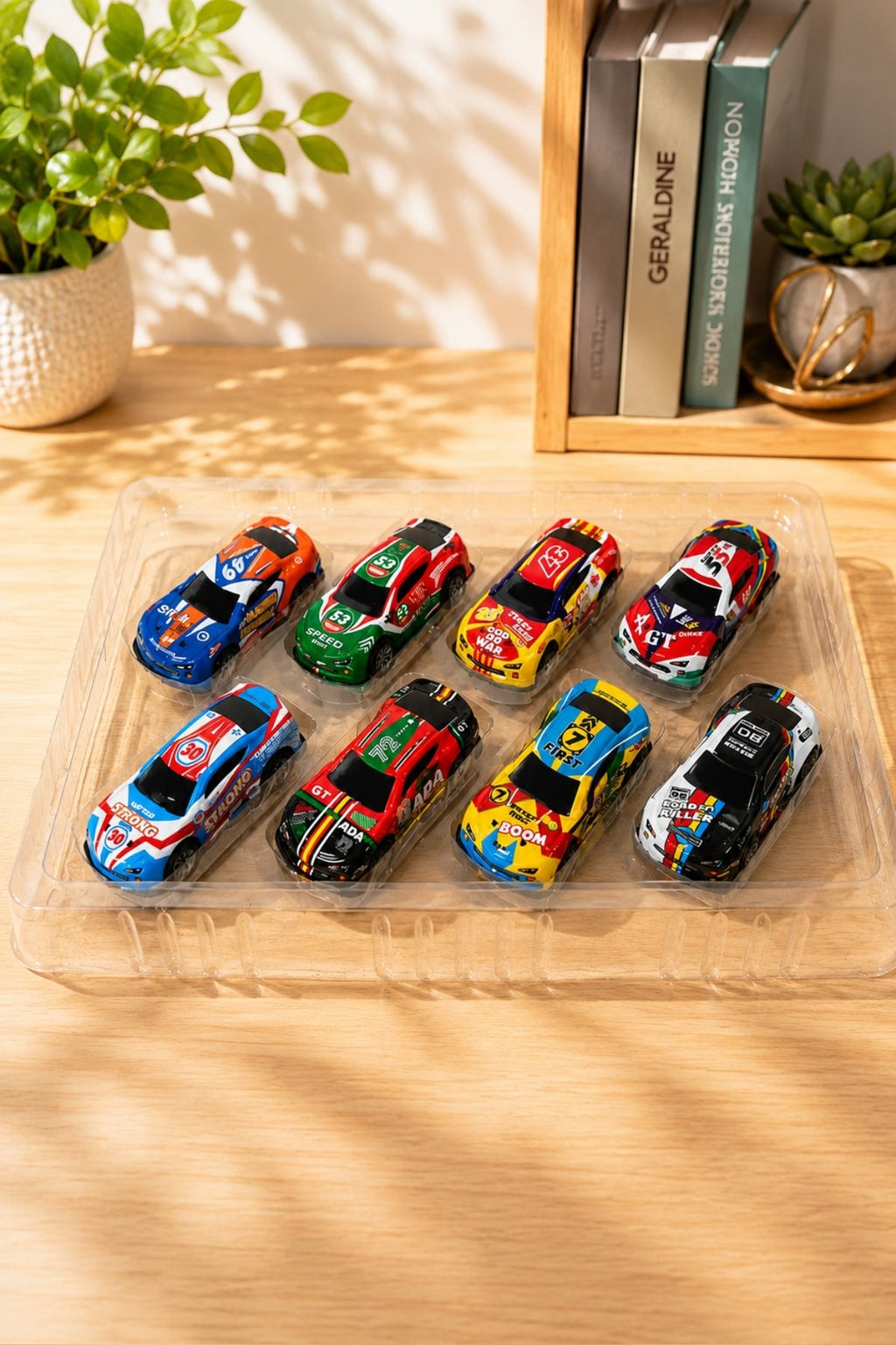 Metal Racing Mini Car Set (8 Pieces)