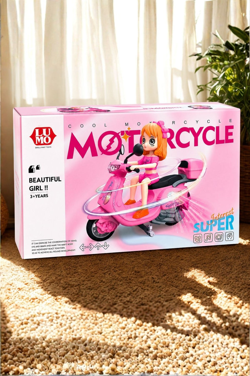 Girl Electric Musical Scooter Toy