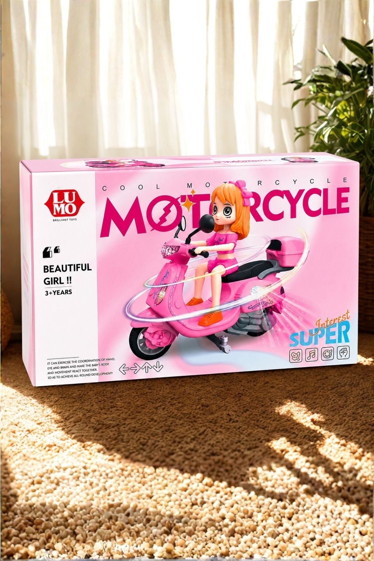 Girl Electric Musical Scooter Toy
