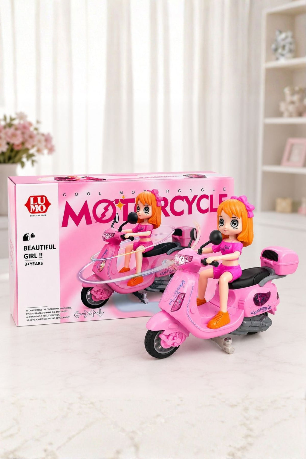 Girl Electric Musical Scooter Toy