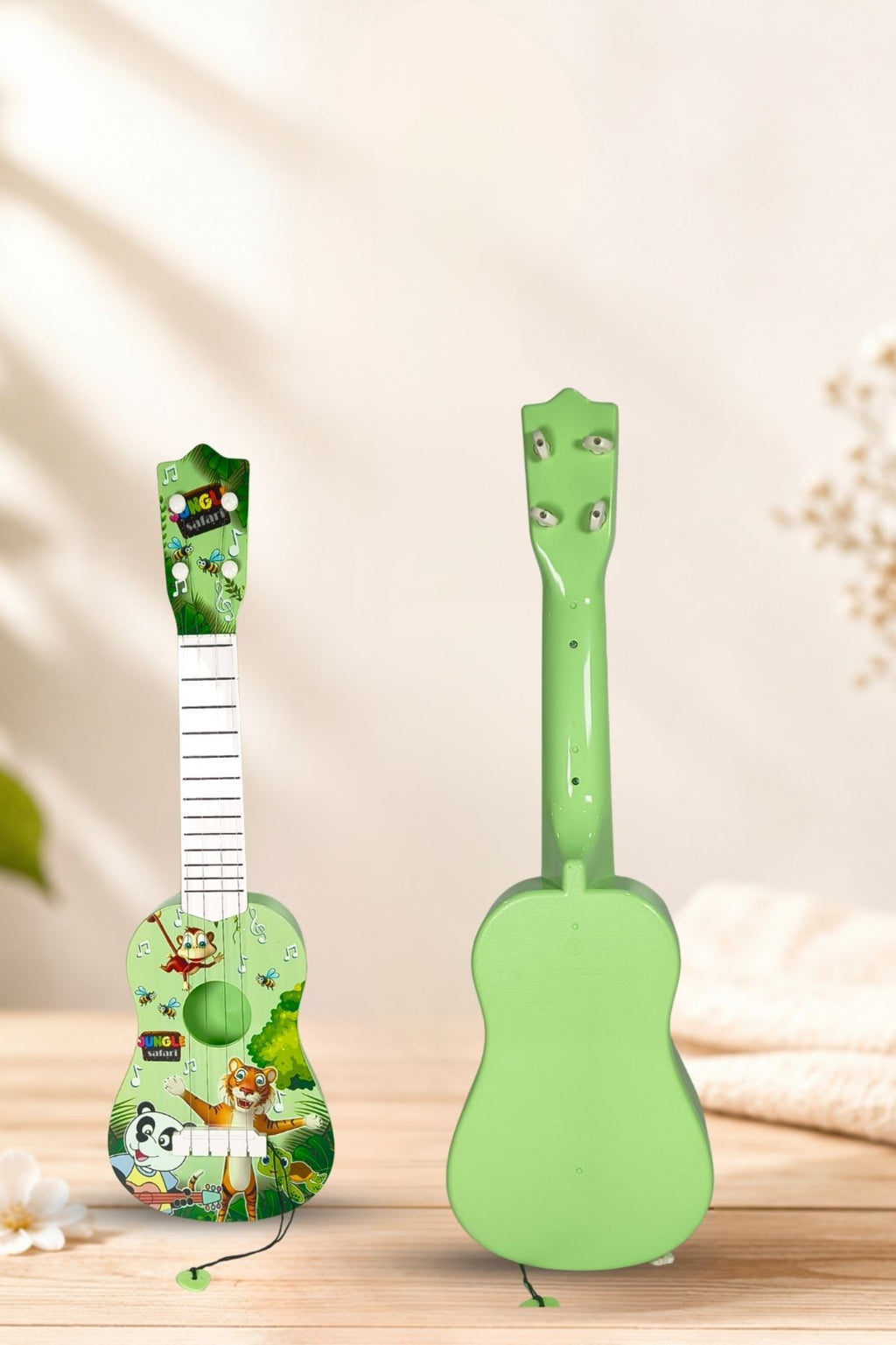 Jungle Theme 4-String Toy Guitar
